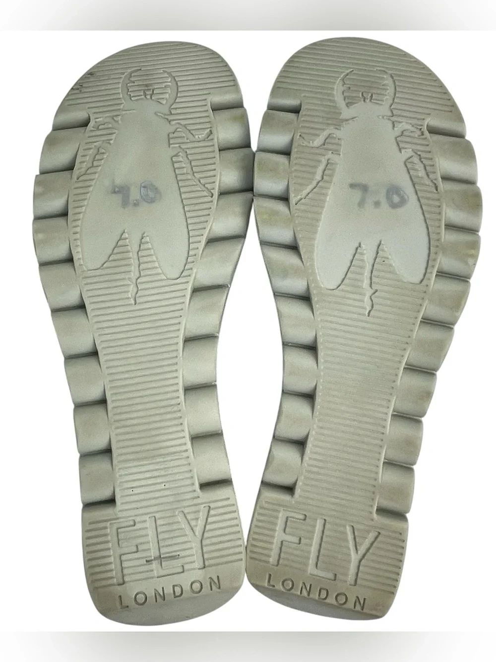 FLY London Sling-Back Sandals YABI922FLY LIPSTICK Red/Yellow/Blue 38 7.5-8 READ - Picture 12 of 15